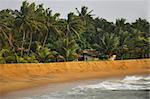 A windy day at a beautiful beach in Kalutara, Sri Lanka