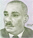 Abeid Karume (1905-1972) on 500 Shilingi 2010 Banknote from Tanzania. First President of Zanzibar.