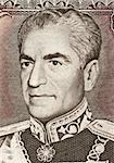Reza Shah Pahlavi (1878-1844) on 20 Rials 1974 Banknote from Iran. Shah of the Imperial State of Iran during 1925-1841.
