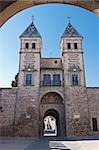 Door of Hinge in Toledo, Spain. Old main entry to the city of muslim origin