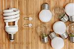 concept, symbolizing the efficiency of energy saving bulbs