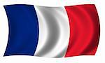 Flag of France waving