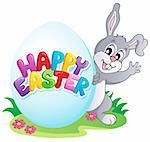 Happy Easter sign theme image 4 - vector illustration.