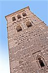 Tower in the church of Santo Tome in Toledo, Spain