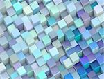 abstract 3d render backdrop cubes in different shades of blue