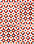 EPS8 Vector Red, White and blue patriotic checked star background.
