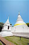 Thai art golden pagoda in Chiang Mai, Thailand.