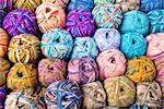 Colorful wool balls