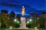 George Washington Equestrian Statue at Public Garden in Boston, Massachusetts.