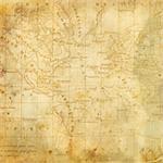 Background with the old map of the Americas. Page to design photo books