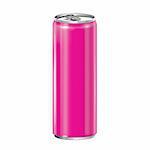 ?luminum pink can isolated.