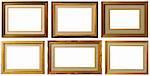 Antique frame collection, italian style,  isolated on white background - Look on my portfolio for bigger file size.