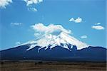 Blue sky and the Mount Fuji in Shizuoka city Japan