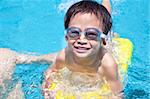 happy boy in Swimming Pool