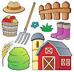 Farm theme collection 1 - vector illustration.