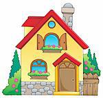 House theme image 1 - vector illustration.