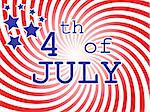 Illustration of 4 th of July Background