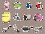 cartoon kitchen stickers