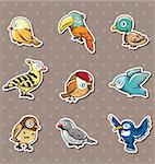 cartoon bird stickers