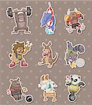 animal sport player stickers