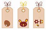 Easter labels collection. Vector