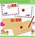Love envelope - Valentine Scrapbook Elements