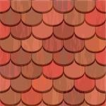 red clay ceramic roof tiles seamless texture
