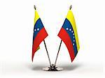 Miniature Flag of Venezuela (Isolated with clipping path)