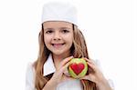 Healthy nutrition concept - eat an apple a day