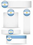 Vector - Argentina Country Set of Banners