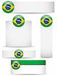 Vector - Brazil Country Set of Banners