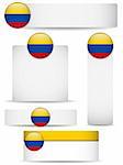 Vector - Colombia Country Set of Banners