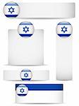 Vector - Israel Country Set of Banners