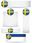 Vector - Sweden Country Set of Banners