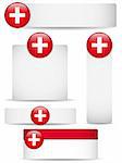 Vector - Switzerland Country Set of Banners