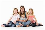 Group Of Children Together In Studio