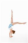 Studio Portrait Of Young Female Gymnast