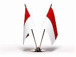 Miniature Flag of Indonesia (Isolated with clipping path)