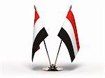 Miniature Flag of Yemen (Isolated with clipping path)