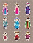 Chinese people stickers