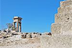 Rhodes landmark ancient acropolis. Greece, Rhodes city