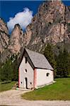 Kirche in Val Gardena, Südtirol, Trentino Alto Adige, Italien