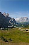 Grödnerjoch und Sellagruppe, Val Gardena, Südtirol, Trentino Alto Adige, Italien