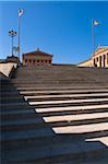 Schritte im Philadelphia Museum of Art, Philadelphia, Pennsylvania, USA