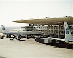 1960s VIEW OF PAN AMERICAN INTERNATIONAL TERMINAL AND AIRPLANES TRAVEL VACATION BUSINESS