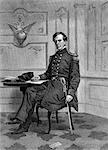 1800s 1860s PORTRAIT OF CAPTAIN CHARLES WILKES OF THE USS SAN JACINTO STOPPED BRITISH SHIP TRENT AND SEIZED TWO CSA CONFEDERATES JAMES MASON JOHN SLIDELL