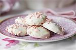 Close up of plate of cookies