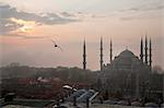 Vue aérienne d'Istanbul à l'aube