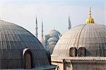 Blue Mosque seen from Aya Sofya, Istanbul, Turkey