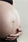 Pregnant woman's belly